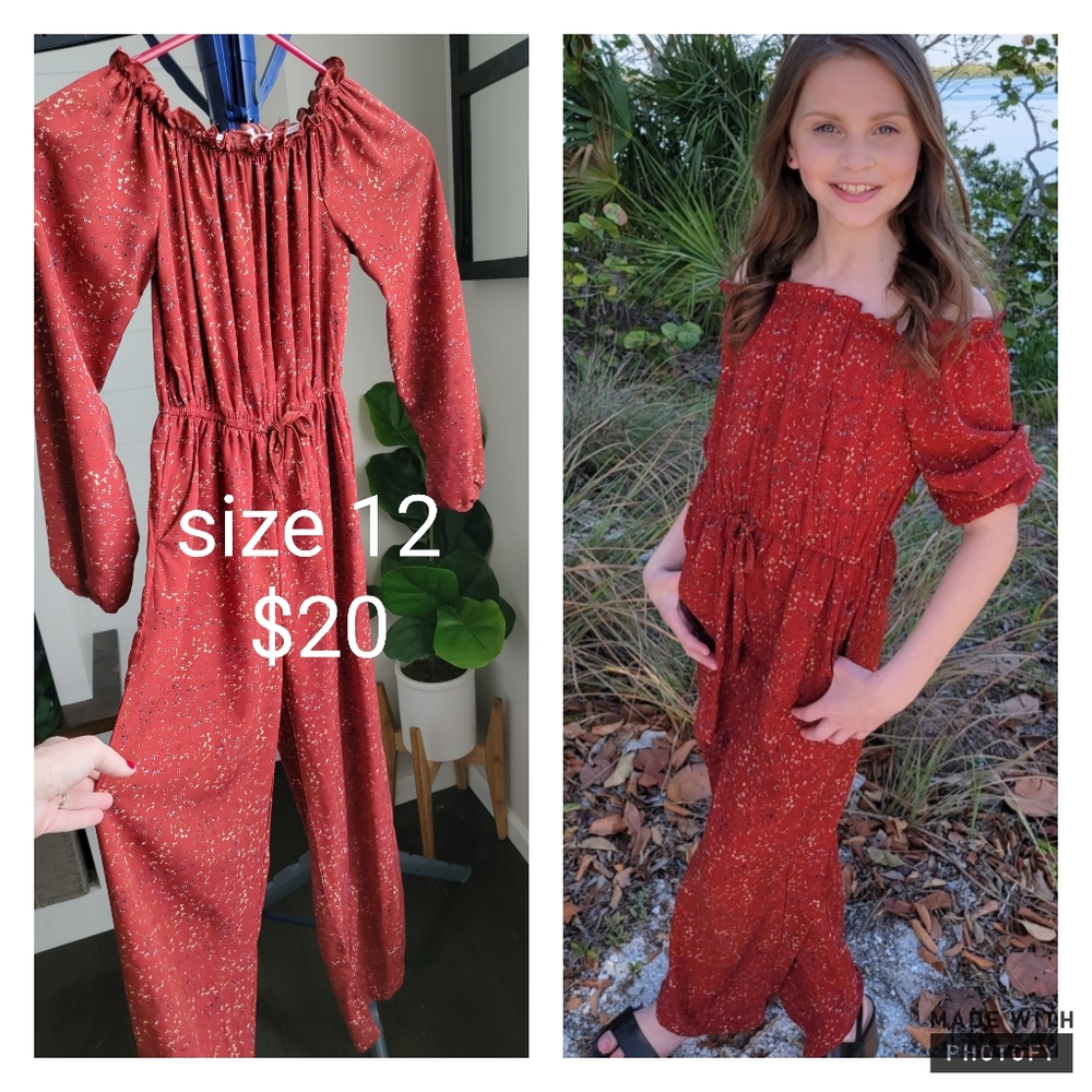 Girls size 12 jumpsuit